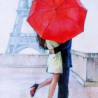 Картина по номерам "Романтика Парижа" GX 31427 фото, картинки