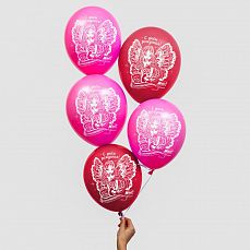 Воздушные шары "С Днем Рождения", феи ВИНКС, Флора (набор 5 шт), 12 дюйм    1442428 фото