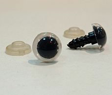 Фурнитура "Глазки для игрушек" 12 мм, с заглушками 2шт  SF-2140, белый фото