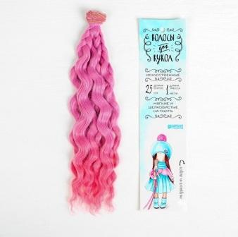 Волосы - тресс для кукол "Волны" длина волос 25 см, ширина 100 см, №LSA036   3588560 фото, картинки