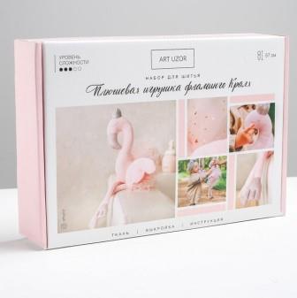 Мягкая игрушка "Фламинго Краля", набор для шитья   15,6 × 22,4 × 5,2 см   4519506 фото, картинки