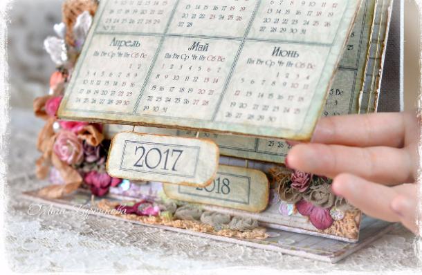 Как сделать настольный календарь своими руками? Поделки из бумаги для школы