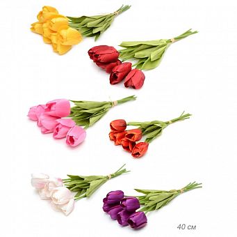Цветок искусственный Тюльпан 40 см / W91004 /уп 6/12/600/1200/ (Розовый) фото, картинки
