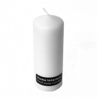 Свеча столбик 70*210, белый фото, картинки