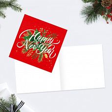 Мини-открытка Happy New Year, 7 × 7 см   4358784 фото