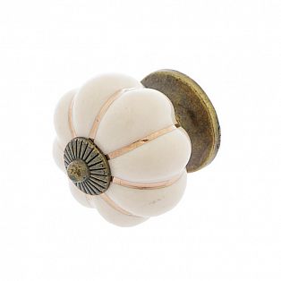 Ручка кнопка TUNDRA Ceramics 001, керамическая, бежевая 4320358 фото