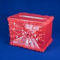 Б66-00-0603  Коробка под деньги - ручной работы (кристаллон) (шир.18см;дл.26см;выс.20см)