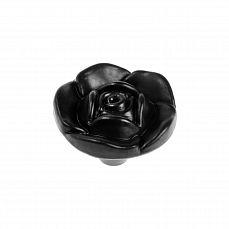 Ручка кнопка ТУНДРА Rose 01, черная   6074966 фото