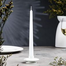 Подсвечник металл на 1 свечу "Лотос 2Н", 2,5х7,5 см, белый 1596043 фото