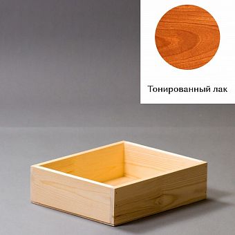 Ящик деревянный стандарт 30х25х8 см. (лак) фото, картинки