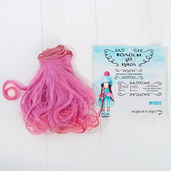 Волосы - тресс для кукол "Завитки" длина волос 15 см, ширина 100 см, №LSA036   3588529 фото, картинки