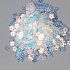 Глиттер в баночке «Цветок белый с синим отливом», 5 х 2 х 2 см   4344916 фото, картинки
