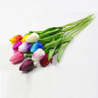 Одиночный тюльпан из латекса (цвета в ассортименте) фото, картинки