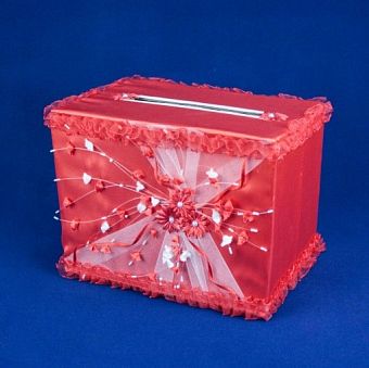 Б66-00-0603  Коробка под деньги - ручной работы (кристаллон) (шир.18см;дл.26см;выс.20см) фото, картинки