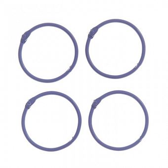 Кольца для творчества (для фотоальбомов) "Фиолетовое" набор 4 шт d=4,5 см   фото, картинки