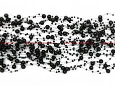 Бусины на леске Черные 3/8мм (длина 1,3 метра) арт. 957-000900 фото